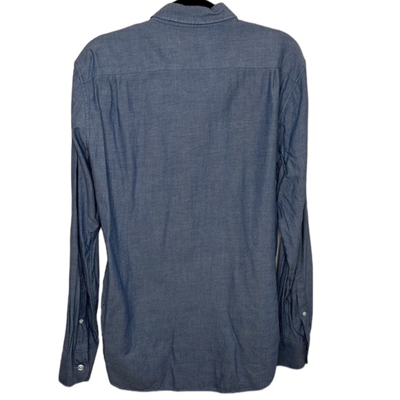 Bonobos Blue Striped Slim Fit Button Up Dress Shirt Men's Sz S TEAR - Picture 6 of 6